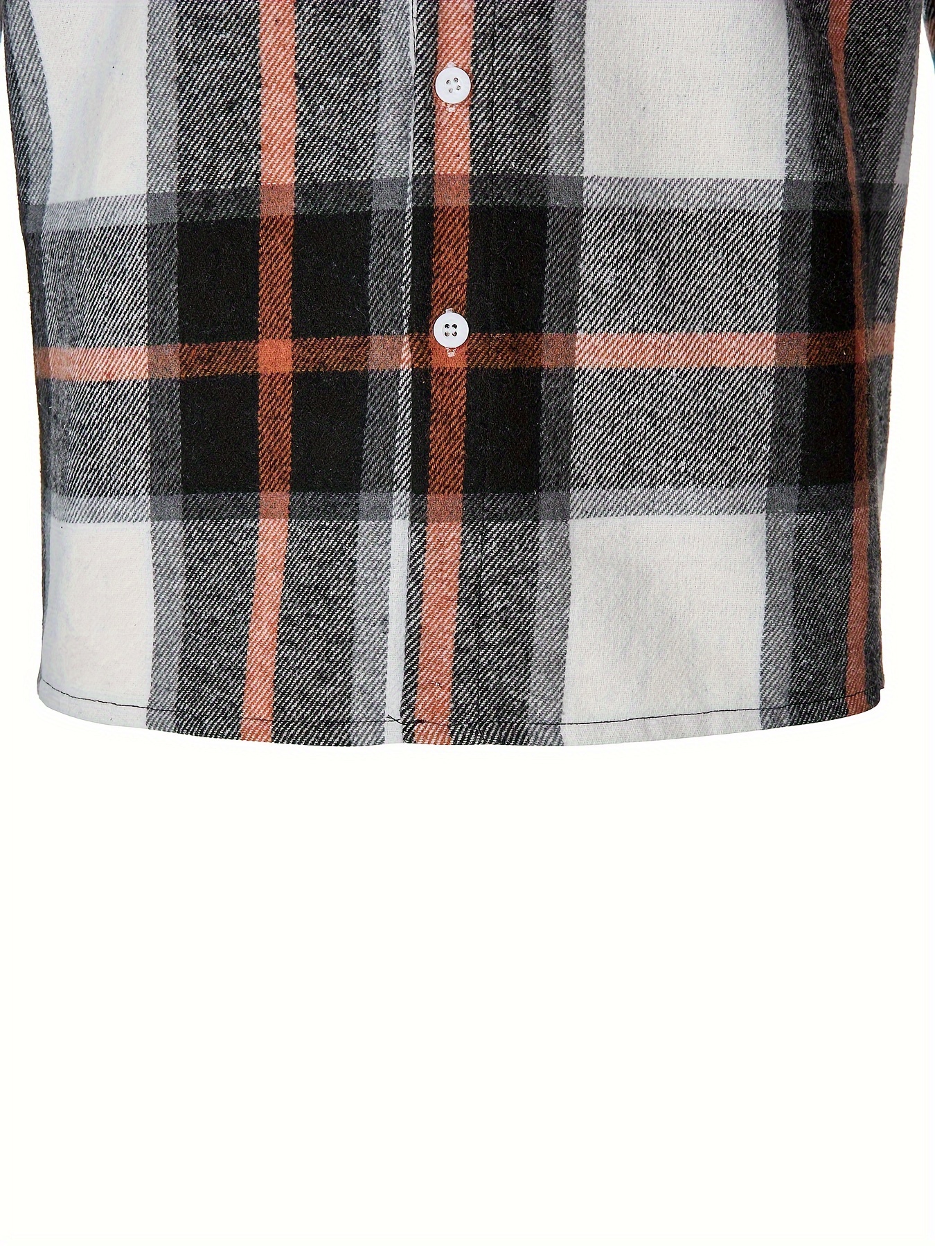 Plaid Shirt Coat Men Long Sleeve Casual Regular Fit Button - Temu