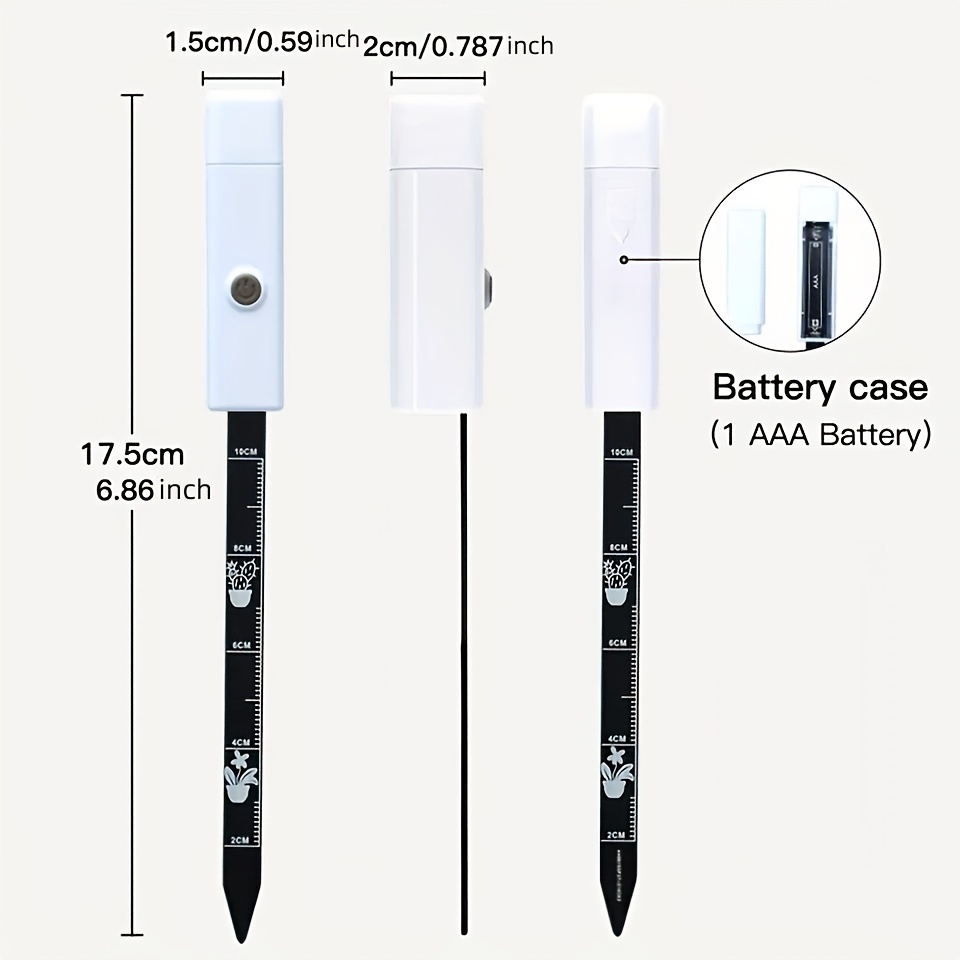 1pc 4 in 1 Rilevatore Suolo Temperatura Luce Misuratore - Temu Italy