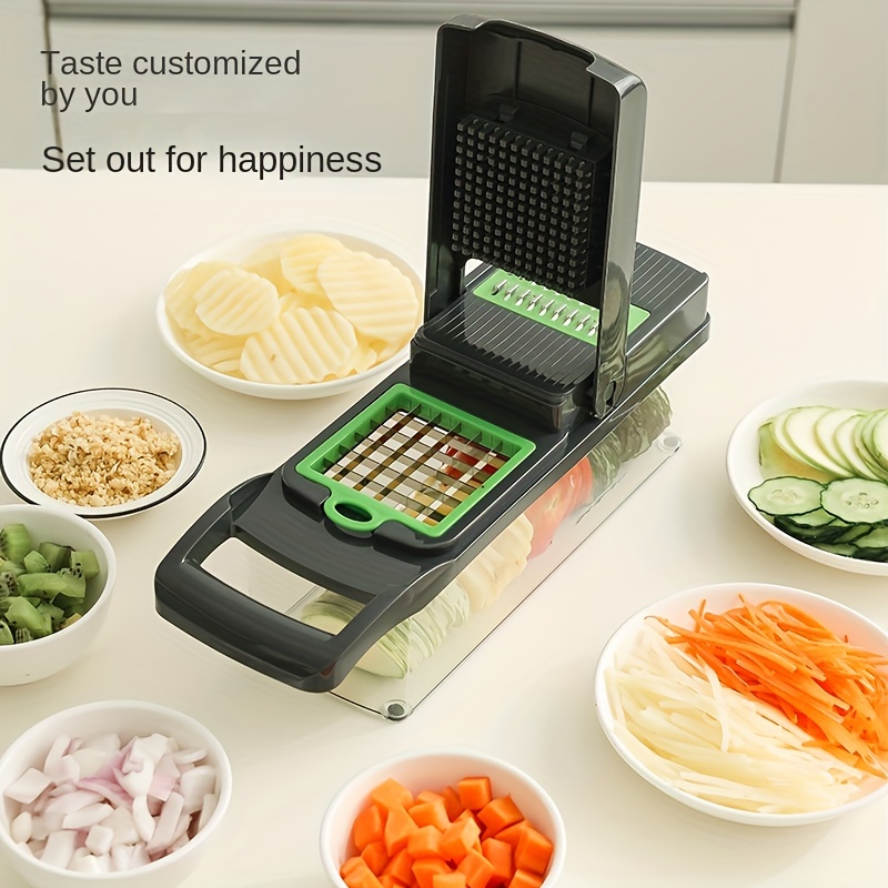 Vegetable Chopper, Food Choppers, Onion Chopper, Multifunctional Vegetable  Slicer, Kitchen Vegetable Slicer Dicer Cutter, Mandoline Slicer For Kitchen,  Carrot Graters With Container, Kitchen Gadgets, Bakc To School Supplies -  Temu