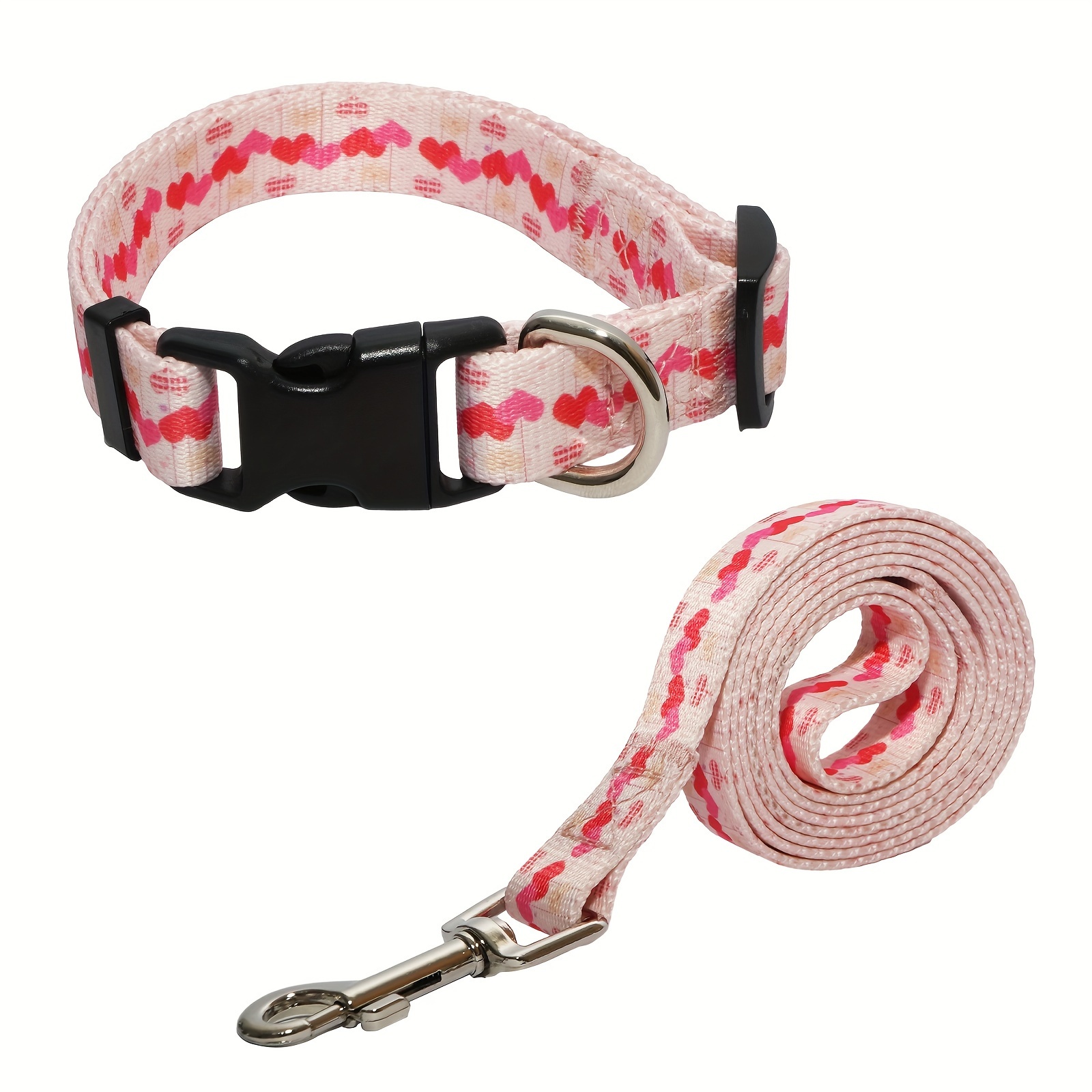 Cute Dog Collar Set for Small Dogs, Adjustable and Lightweight