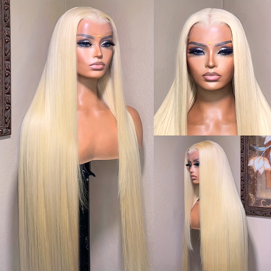 Hd Lace Front Human Hair Wigs Straight 13x6 Transparent Lace - Temu Canada