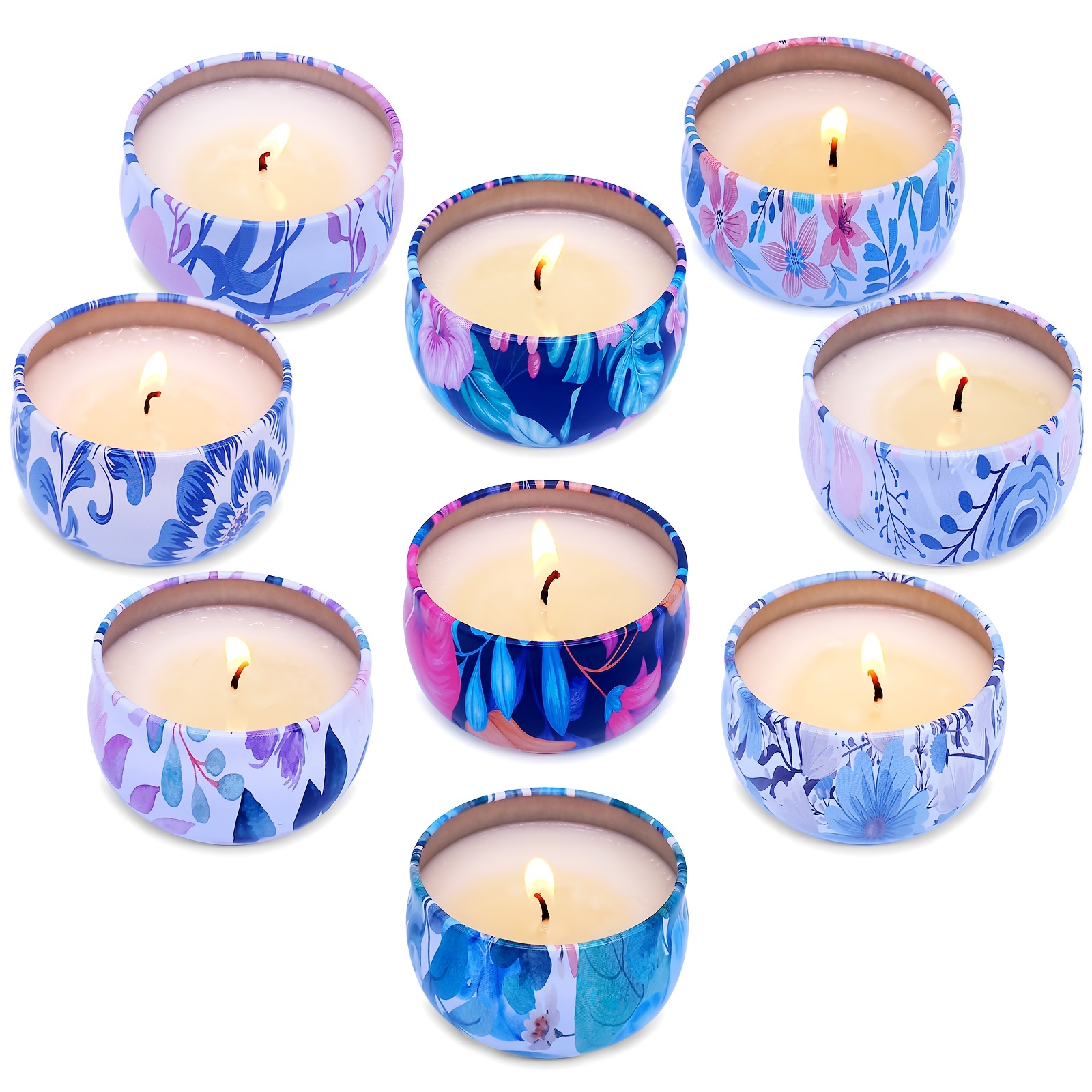 Velas perfumadas para el hogar, velas perfumadas para mujeres, paquete de 2  velas portátiles de aromaterapia para relajación, regalo ideal para