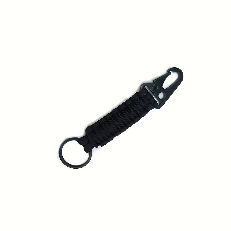 Porte-clés Paracord, 6 Pcs Porte-clés Exquis et durable Tressé Lanyard Ring  Hook Clip pour la randonnée Voyage