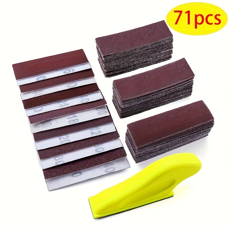 Manual Sanding Tool Convenient Large Size 7x40cm Hand Sander w/Handle Block  ⚘