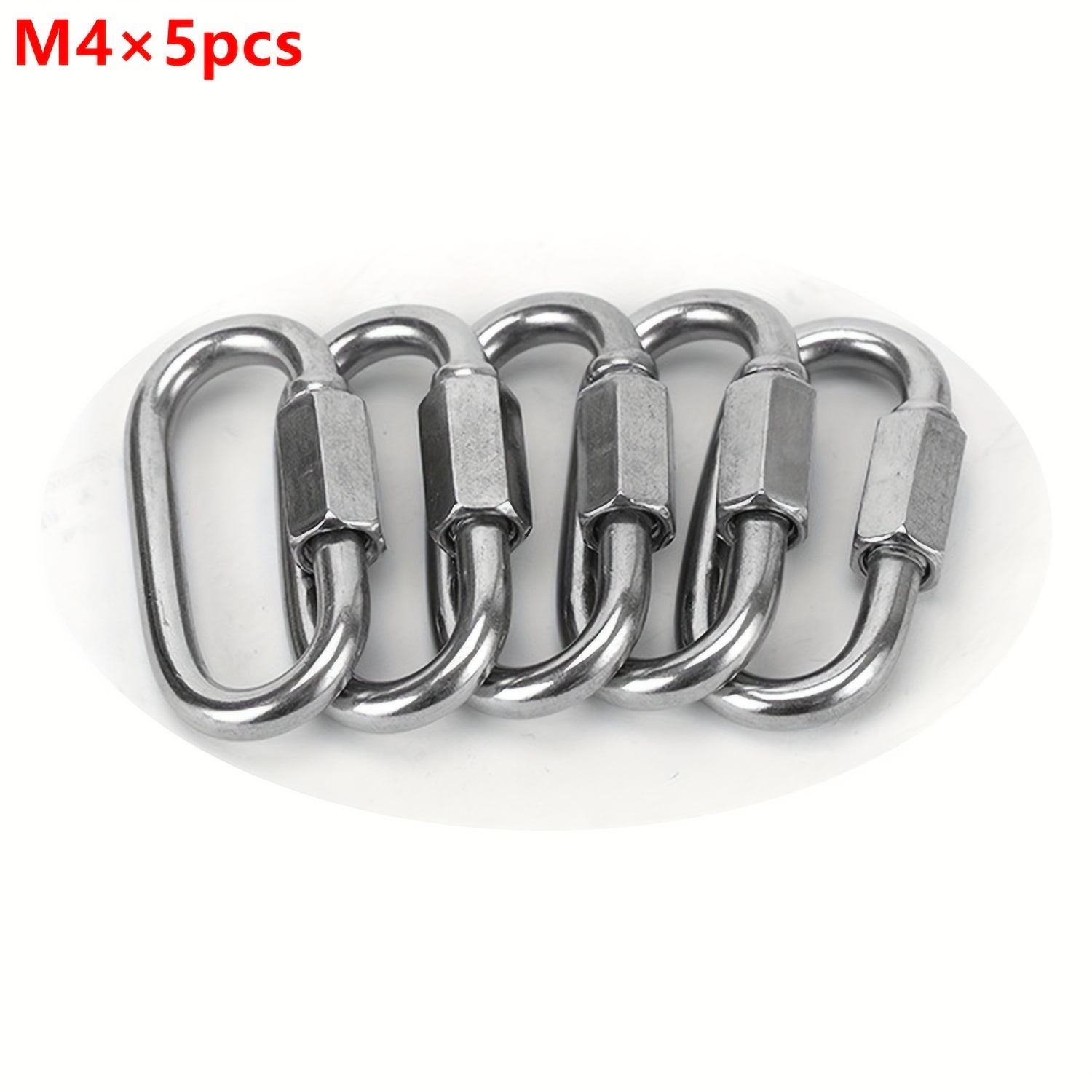 D-Ring Carabiner With Screw Lock