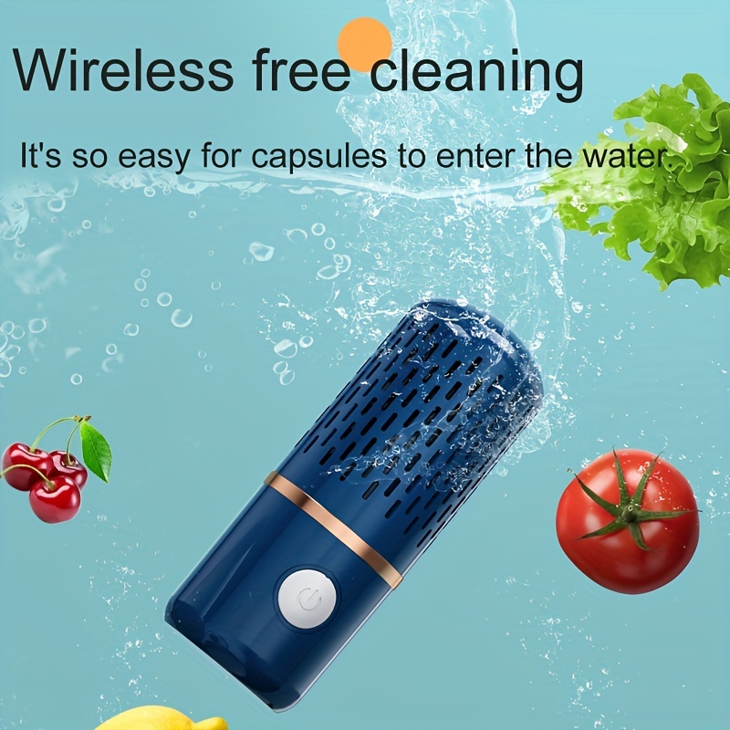 Fruit and Vegetable Washing Machine, Rechargeable Fruit and Vegetable  cleaner Device, 2-in-1 Ultrasonic & OH-ion Food Purifier for Fruit,  Vegetables