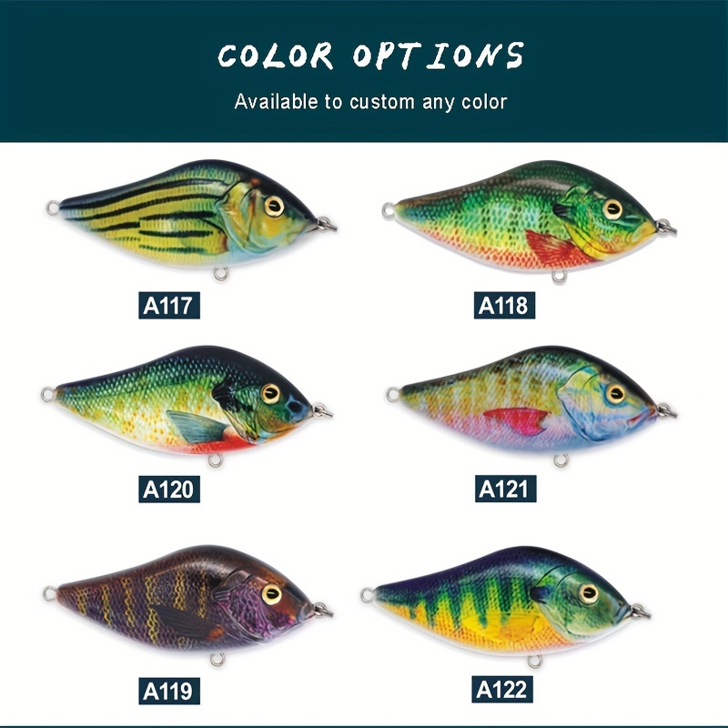 Artificial Carnasier Fishing Lures 3d Eyes Bright Colors - Temu