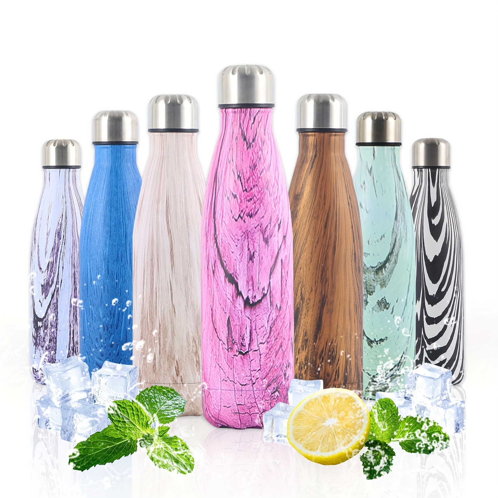Botella de agua deportiva de 2 litros | Botella Agua Acero Inoxidable |  Botella Termica | Reutilizables Sin BPA Sin Fugas | para Niños, Adultos