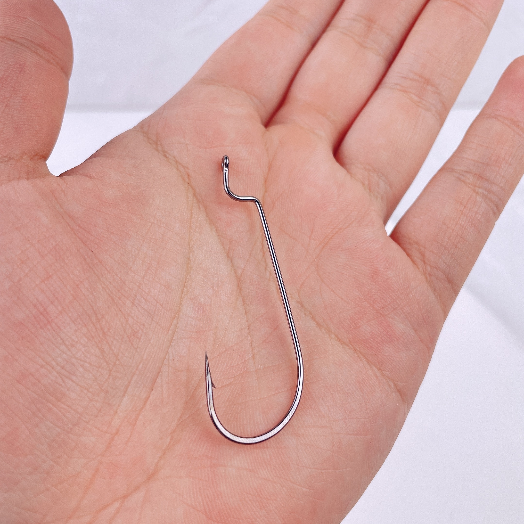 Narrow Belly Curved Hook Bulk Fishing Hook For Soft Lure - Temu