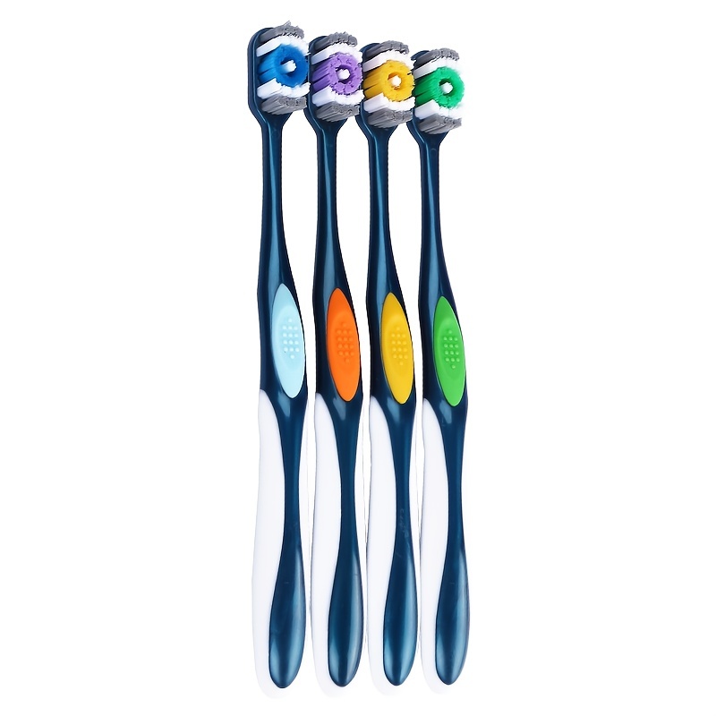 6pcs Adult Hard Bristle Toothbrush Set for Travel