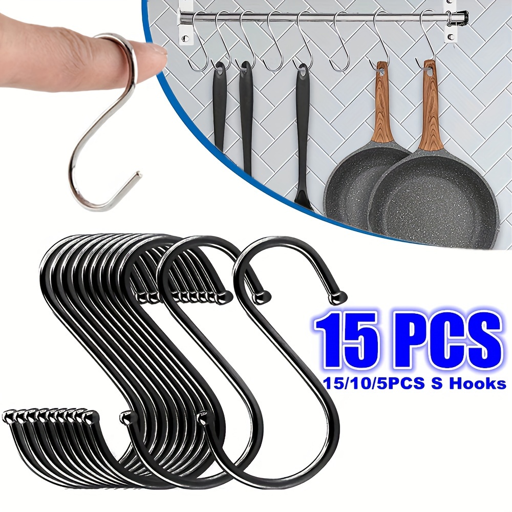 S Hooks For Hanging Stainless Steel S Shaped Hook Heavy Duty - Temu Canada