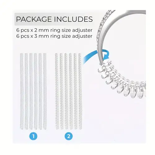 Ring Size Adjuster for Loose Rings Invisible Ring Guard Clip Transparent  Silicone Sizer Tightener Resizer 4 Sizes - AliExpress