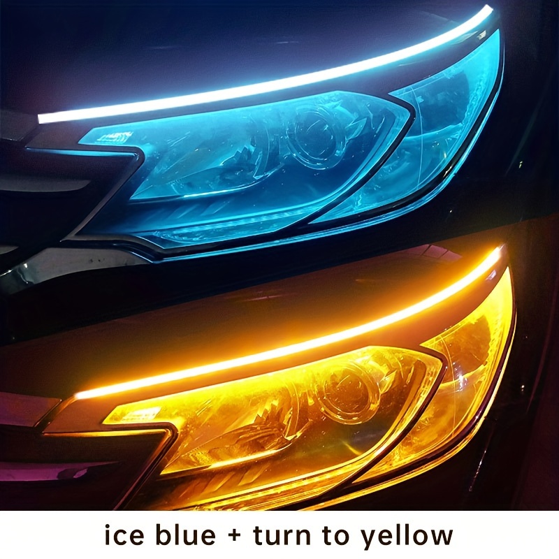 2pcs Car Decoration Light, Wind Powered Daytime Running Light For Car/Bike,  Led Night Light For Car Decoration