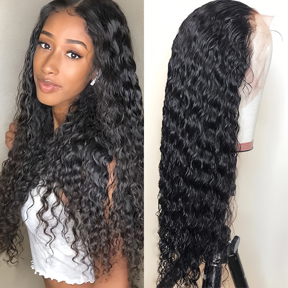 Water Wave Lace Front Wigs Human Hair Wigs for Black Women Wet and Wavy Lace  Front