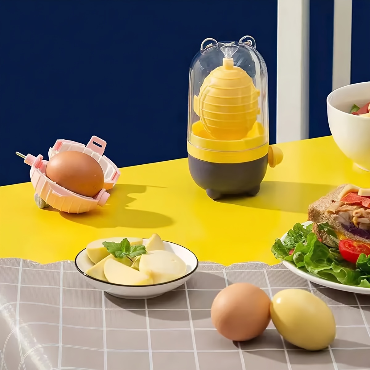 Egg Yolk Shaker Gadget Mixing Golden Whisk Eggs Spin Mixer Stiring Blender  Maker Puller Cooking Baking Tool For Smart Customers