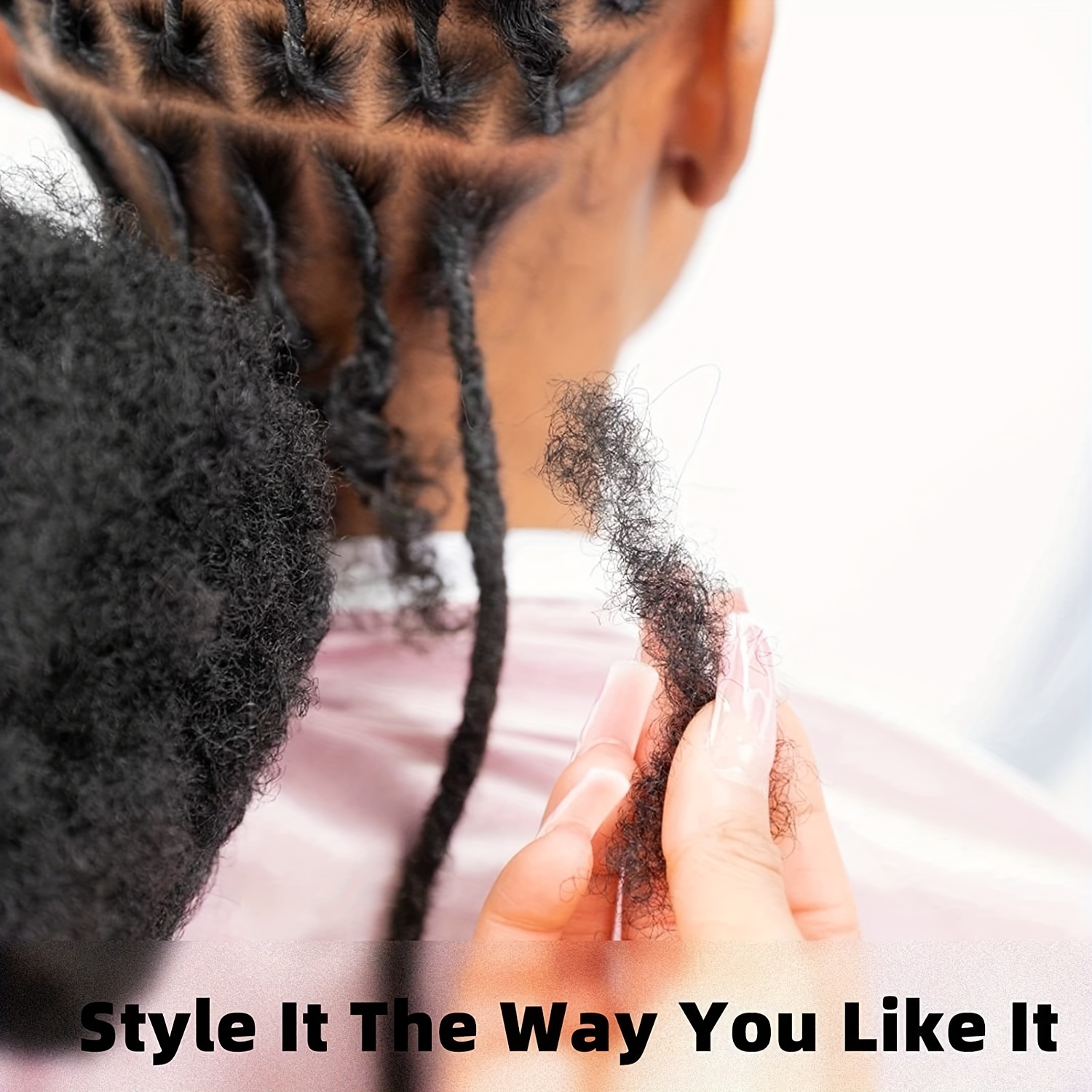 Afro Kinky Bulk Human Hair for Dreadlock Extensions, 50g