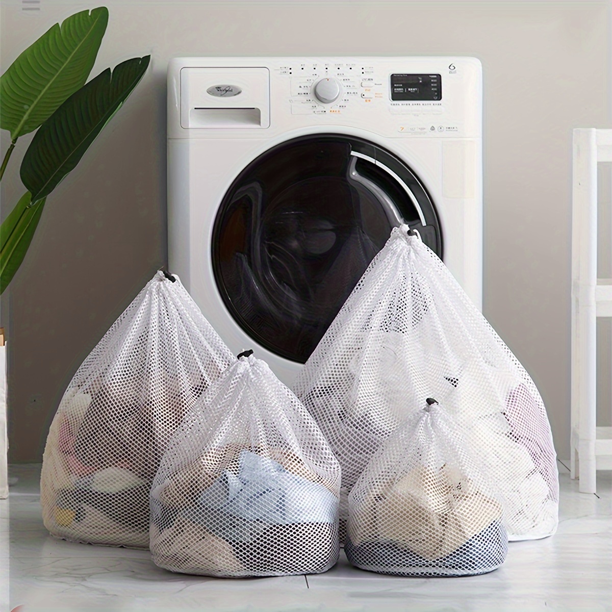  Gogooda - 7 bolsas de malla para lavandería, para prendas  delicadas, con cremallera de alta calidad, bolsa organizadora y de  almacenamiento para viajes, bolsas para blusas, brasiers, medias,  calcetines, ropa interior