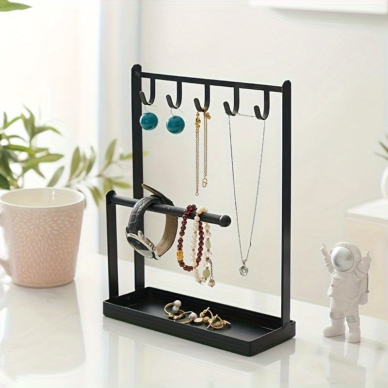 2 Pcs Key Chain Counter Display Rack Table Top Keychain Display Stand 12  Inch Tall Retail Counter Display Rack for Necklaces, Keychains, Earrings