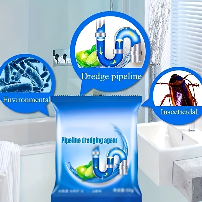 Fast-Acting Drain Cleaner for Kitchen Sink, Toilet, and Pipes