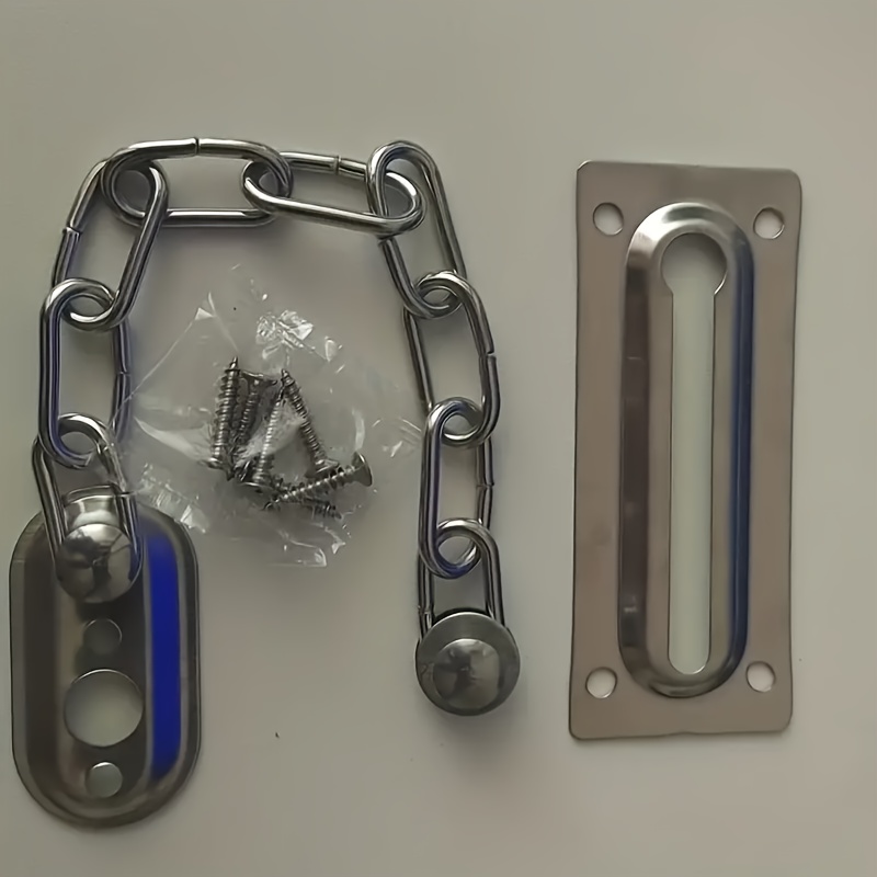 Stainless Steel Door Chain Lock Guard Safety Catch - Temu
