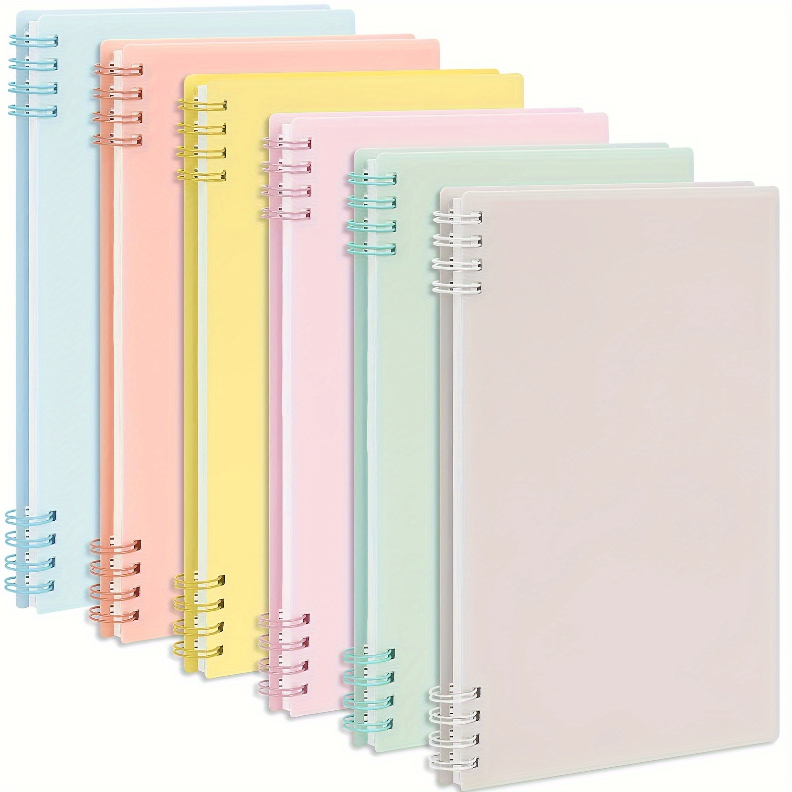 6pcs Cuaderno Espiral Forrado Diario 5.7x 8.3in Mujeres - Temu Mexico