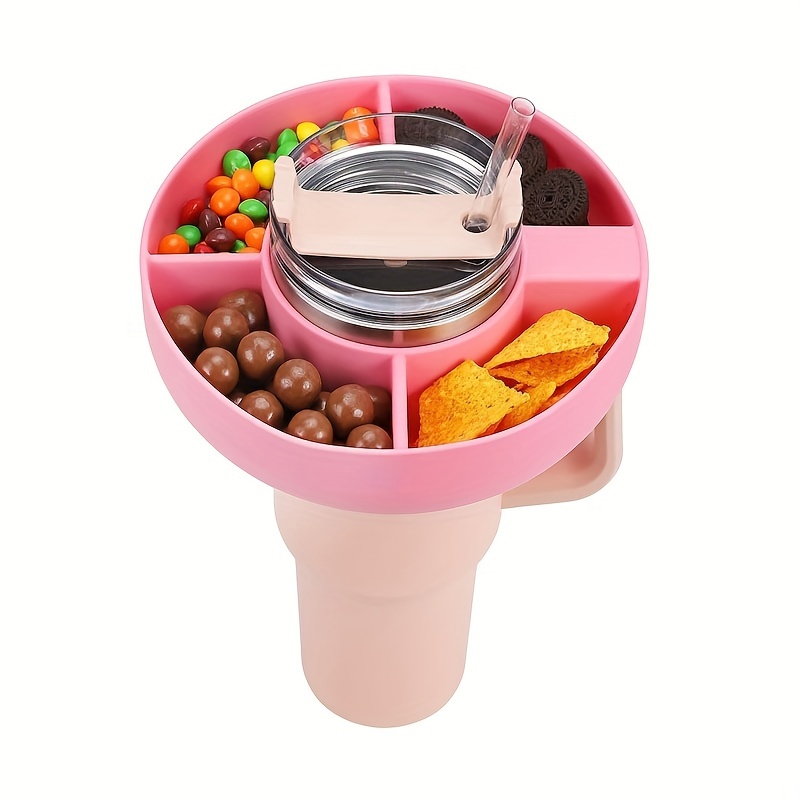 Snack Bowl For Stanley Tumbler With Handle Silicone Snack - Temu