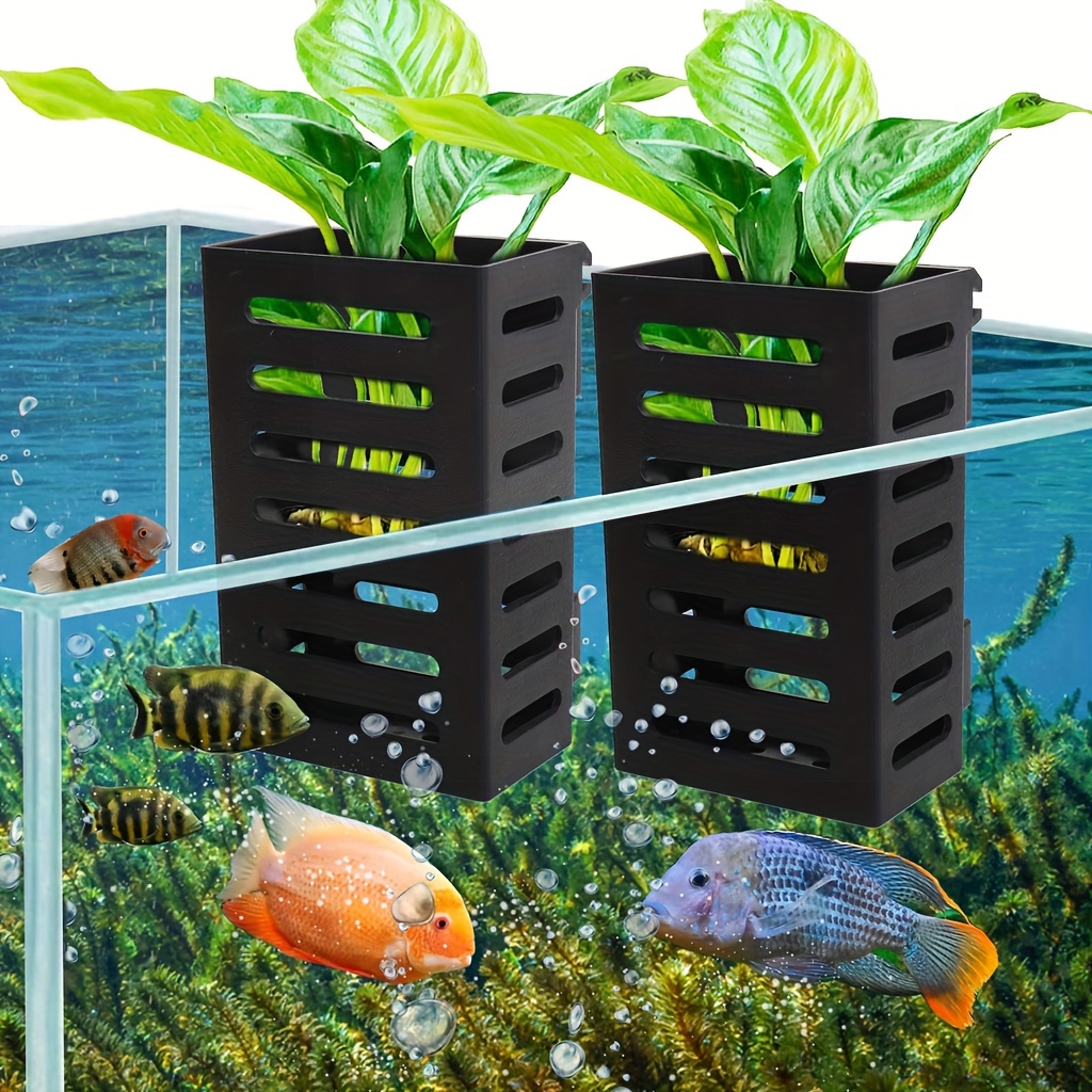 Hanging Aquarium Plant Storage Basket Hydroponic Plant Rack - Temu