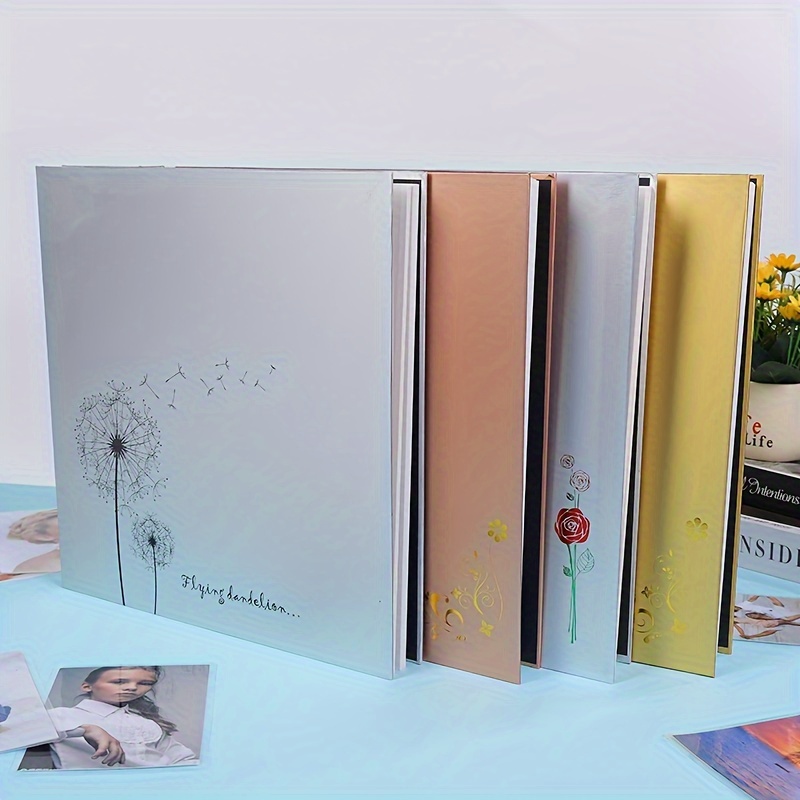 Álbum de fotos autoadhesivo magnético para álbum de recortes, 40 páginas  magnéticas de doble cara, con tapa dura de tela personalizable, de 11 in de