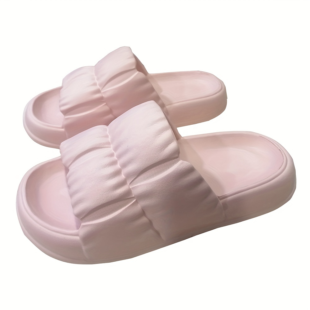 Zapatos Deslizantes Almohada Suave Mujer Zapatillas Ducha Temu