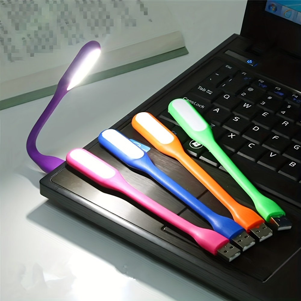 Luces LED mini USB flexibles, portátil , luz , luz de lectura, para  portátil, banco de energía, lámpara de lectura, portátil, naranja