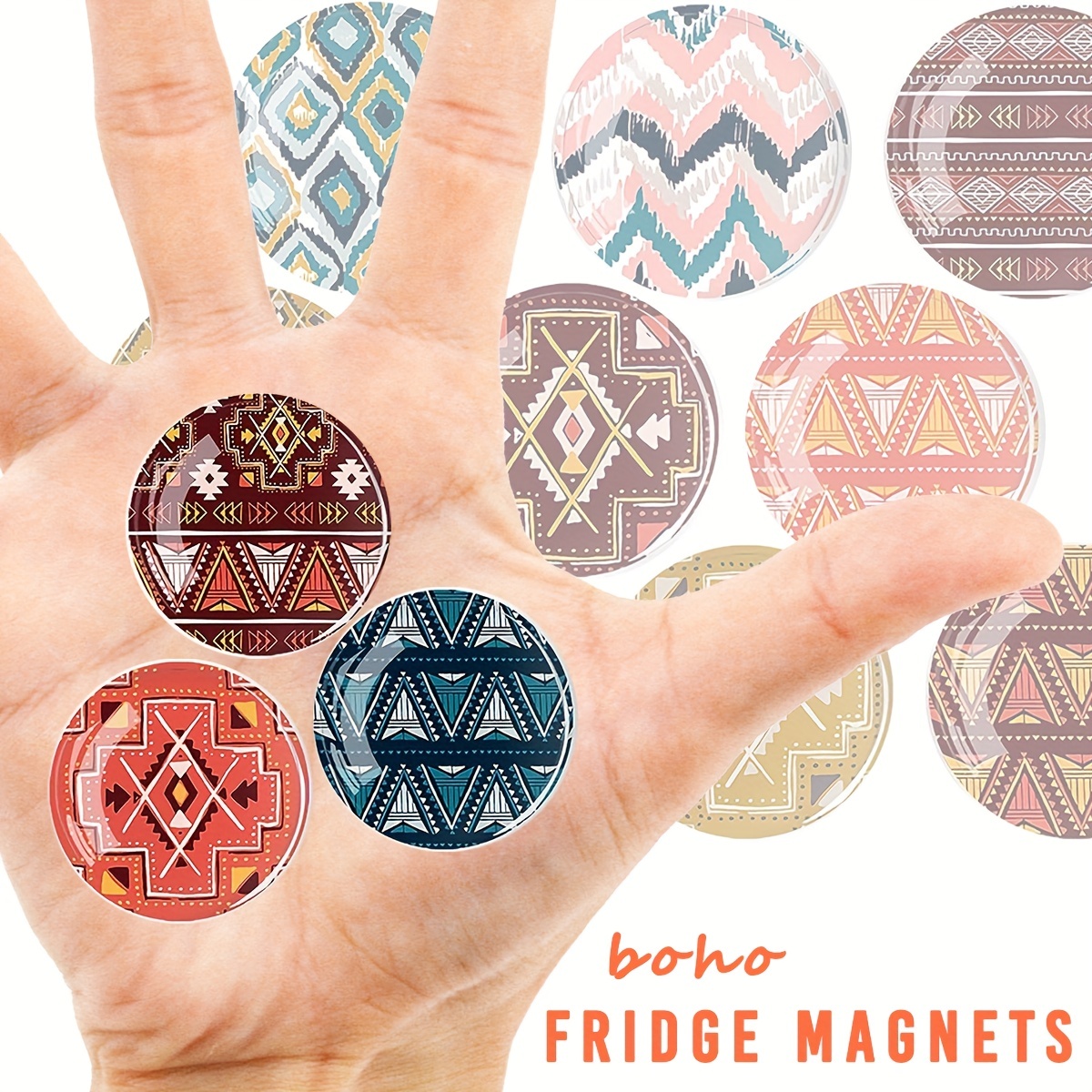 Boho Magnets for Fridge, Bohemian Gifts for Women, Cute Magnets