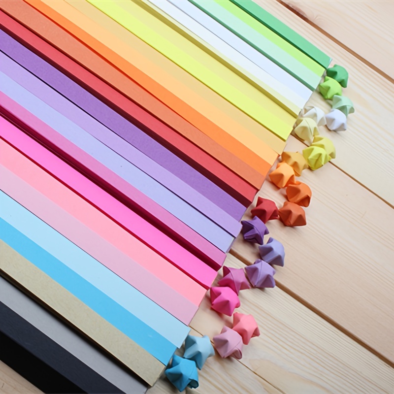 160pcs Origami Lucky Star Paper Strips Folding Paper Ribbons Colors New  Best *YN