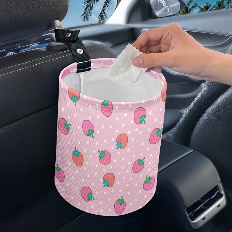 Car Trash Can Oxford Fabric Car Trash Bag Foldable - Temu