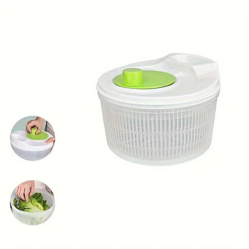 Salad Spinner Lettuce Vegetable Dryer Fruit Dehydrator Food Clean Drainer  Basket