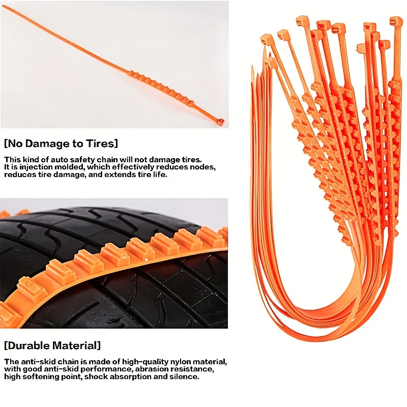 New Tire Chains Anti Snow Chains Of Car Universal Adjustable