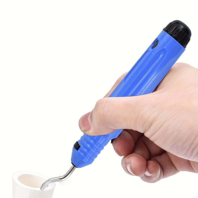 Deburring Tool Kit 10PCS Steel Rotary Deburr Blades with Blue Handle  Handheld