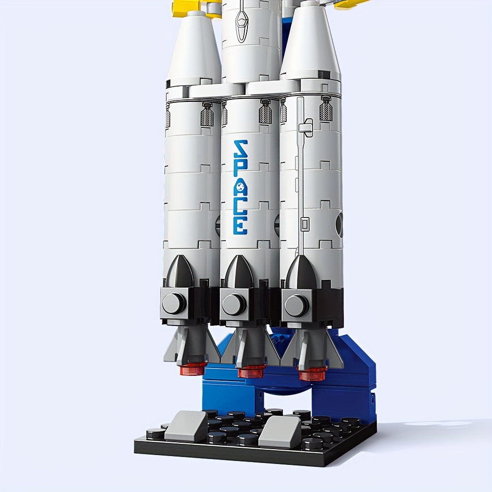 Heavy Space Rocket Model Building Blocks DIY Assembled Toy