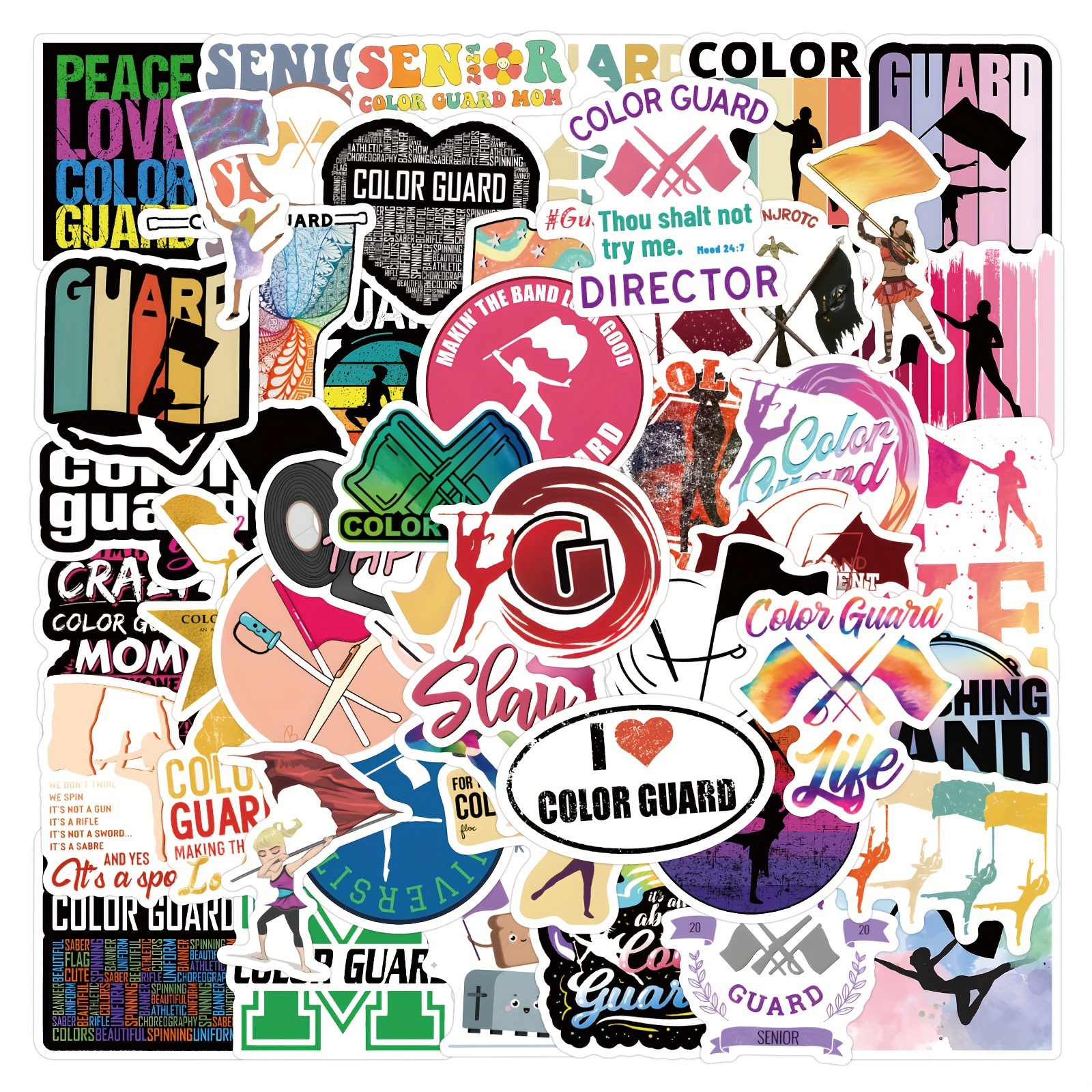 Color Guard Stickers Decorative Stickers Waterproof Vinyl - Temu