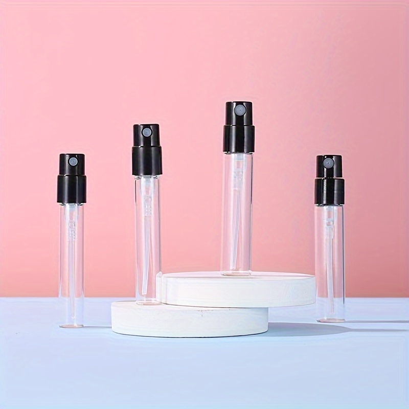 2pcs Mini Perfume Spray Bottles 2ml Empty Refillable Travel-Sized Sample  Vials with Cap External Nozzle, PVC-Free Portable Perfume Containers