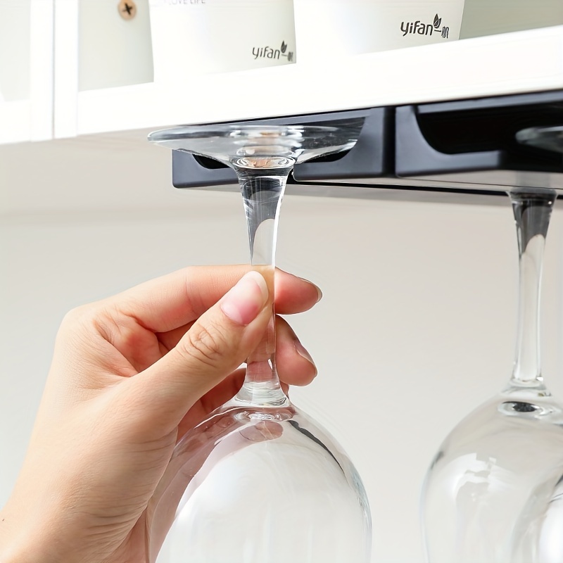Support de verre à vin sous armoire, support de verre pour verres