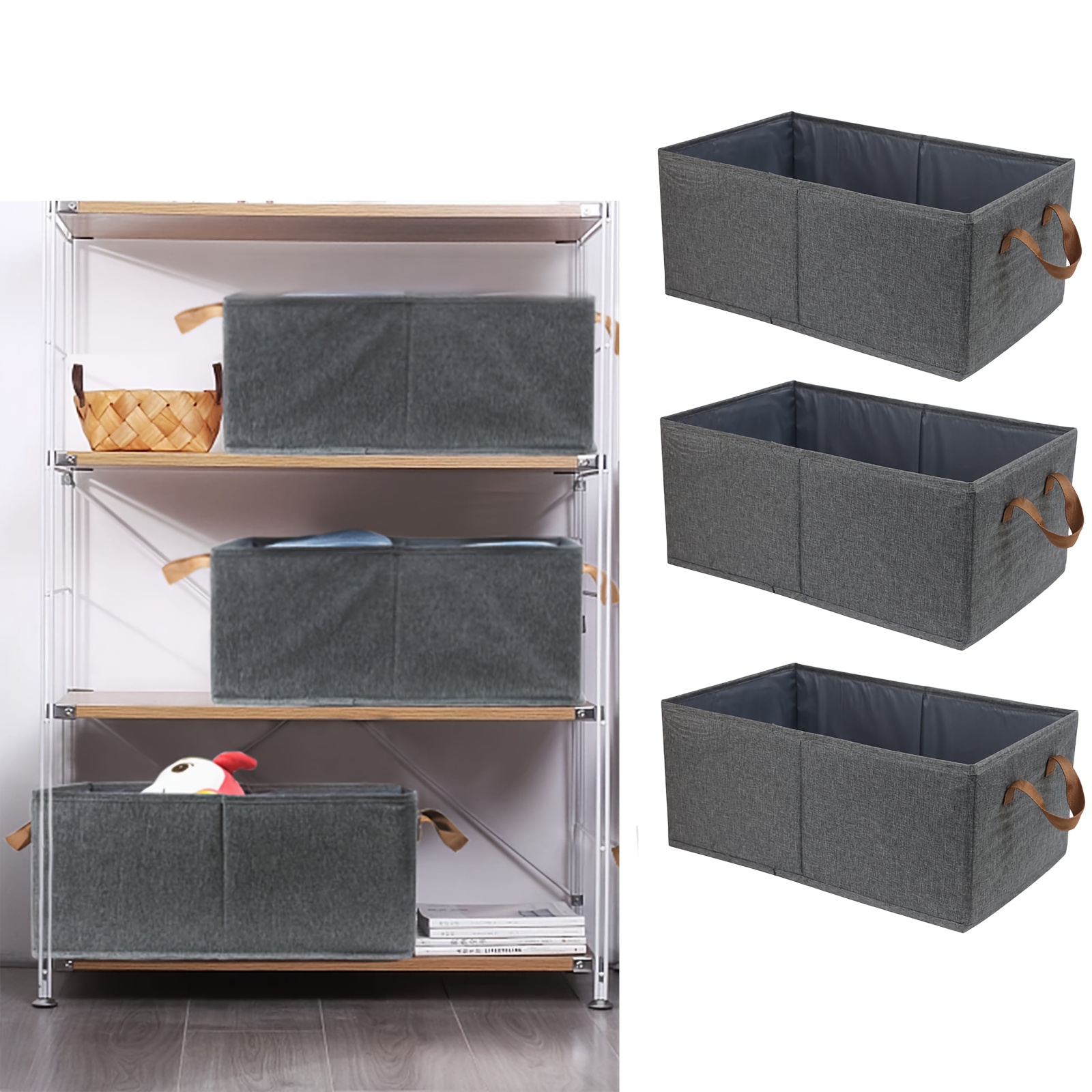 EASEVE Closet Organizers and Storage Bins for Clothes - 12 Cell