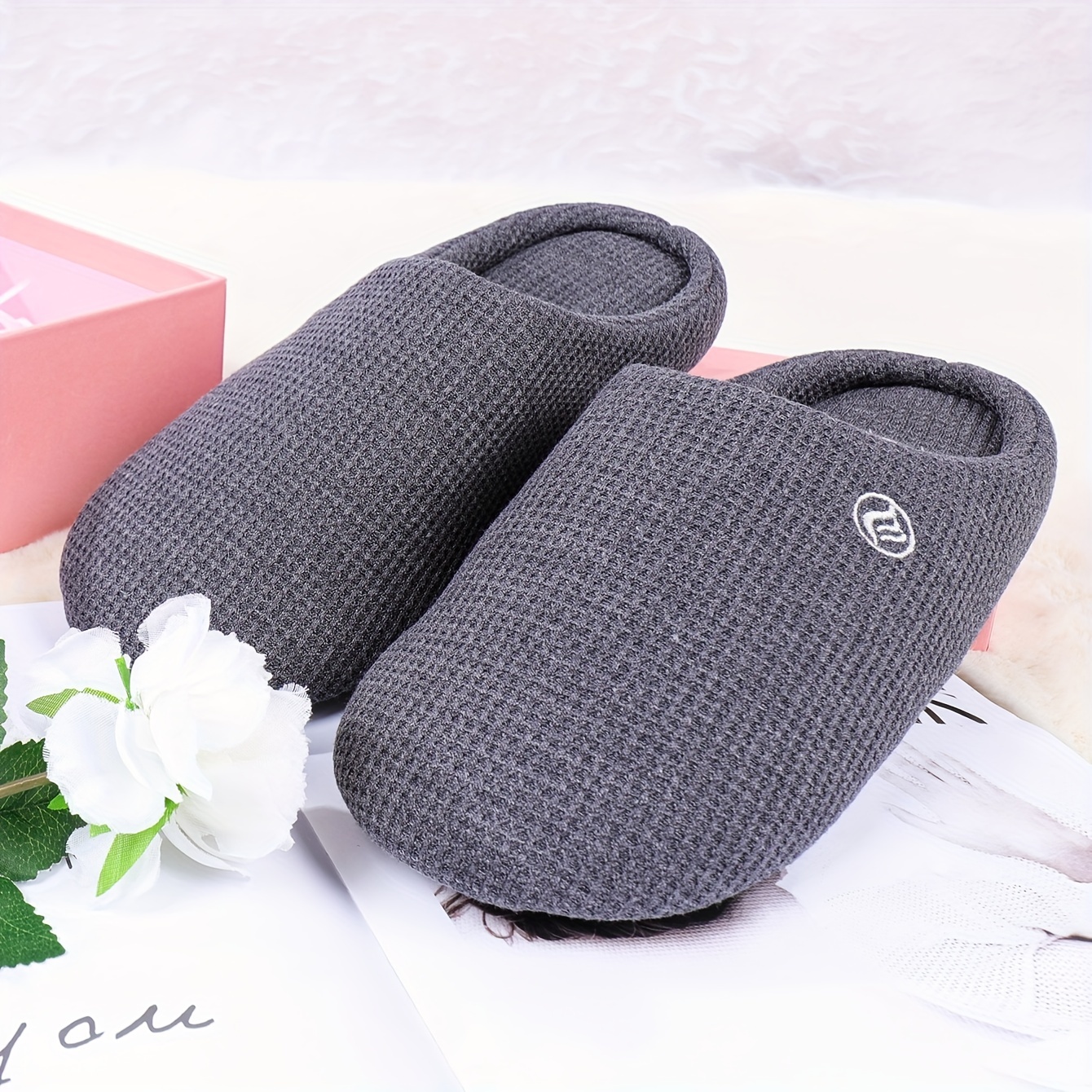 Memory foam slippers deals womens