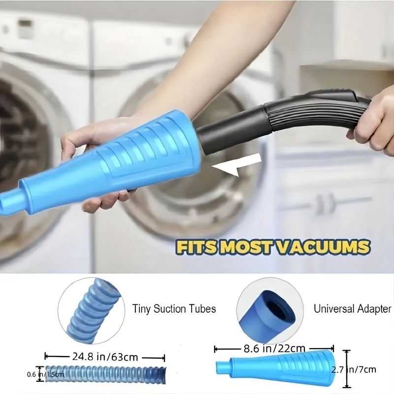 Dryer Lint Vacuum Attachments Lint Remover For Dryer Vent Cleaner Kit Dryer  Vent Hose Brush Lint Trap For Deep Cleaning Fire Prevention - Temu