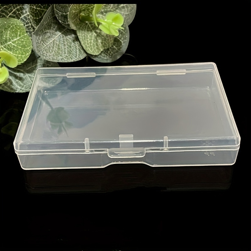 Flat Small Plastic Box Accessories Box Transparent Pp - Temu Canada