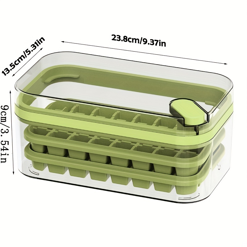 Ice Cube Tray With Lid And Bin Ice Cube Trays For Freezer 64 - Temu