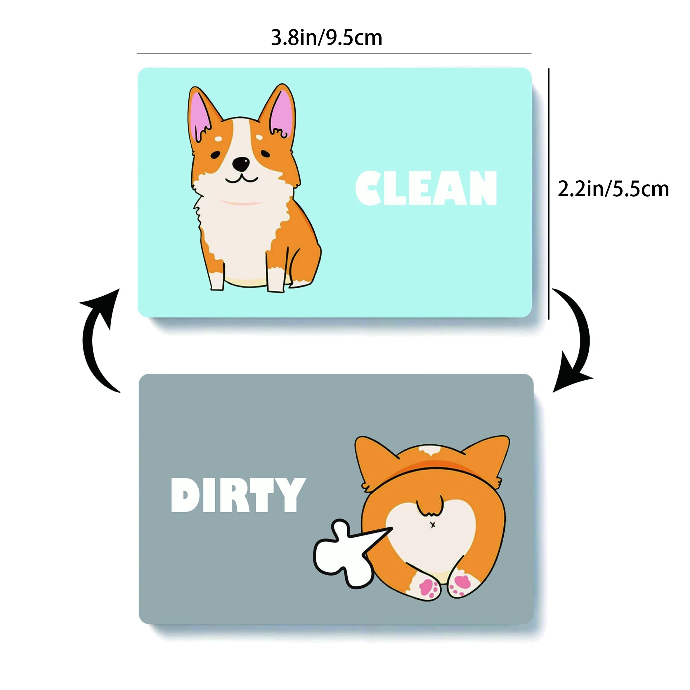 Clean Dirty Dishwasher Magnet Funny Cat 