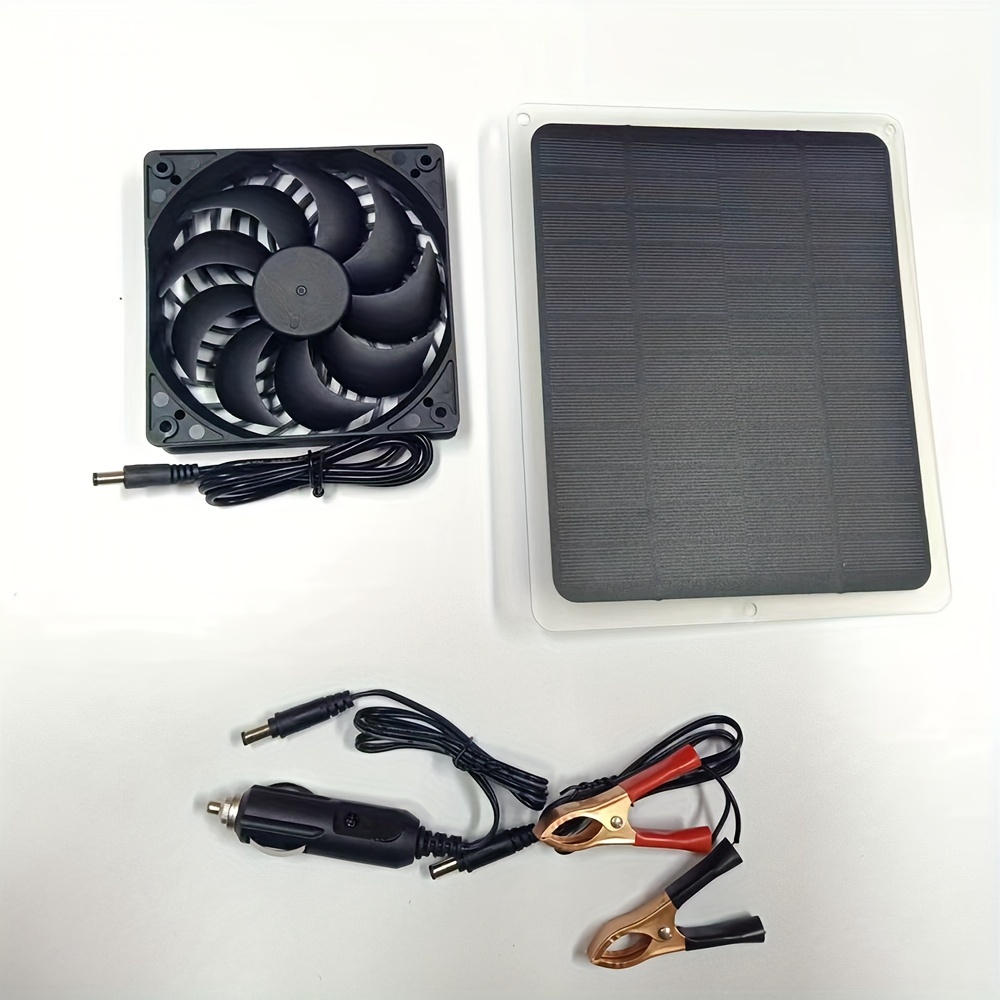 Mini Portable Ventilateur Pince à Energie de Panneau Solaire Refroidisseur  de