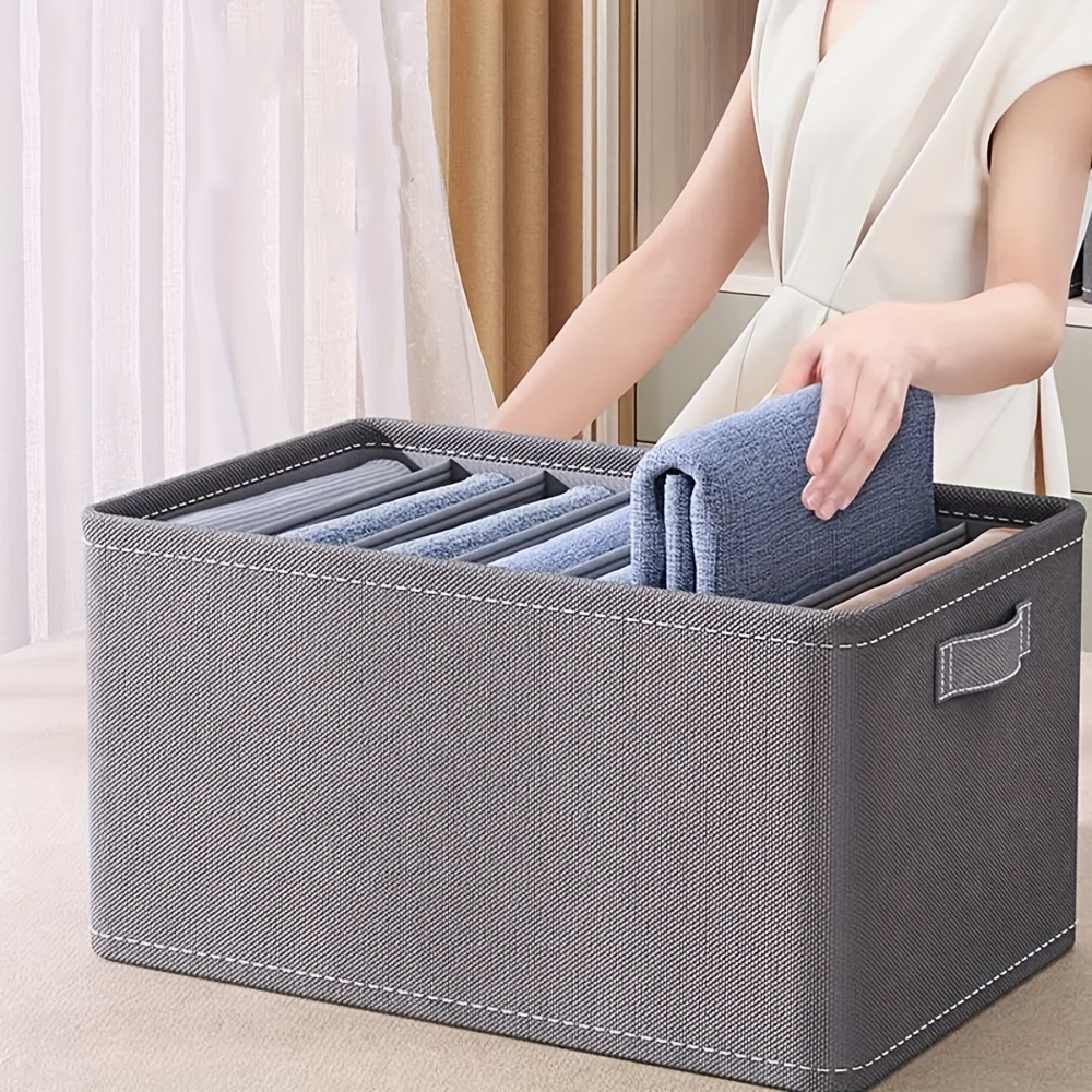 

1pc Pp Board Storage Box, Trousers Shirt Hat Underwear Compartment Storage Organizer
