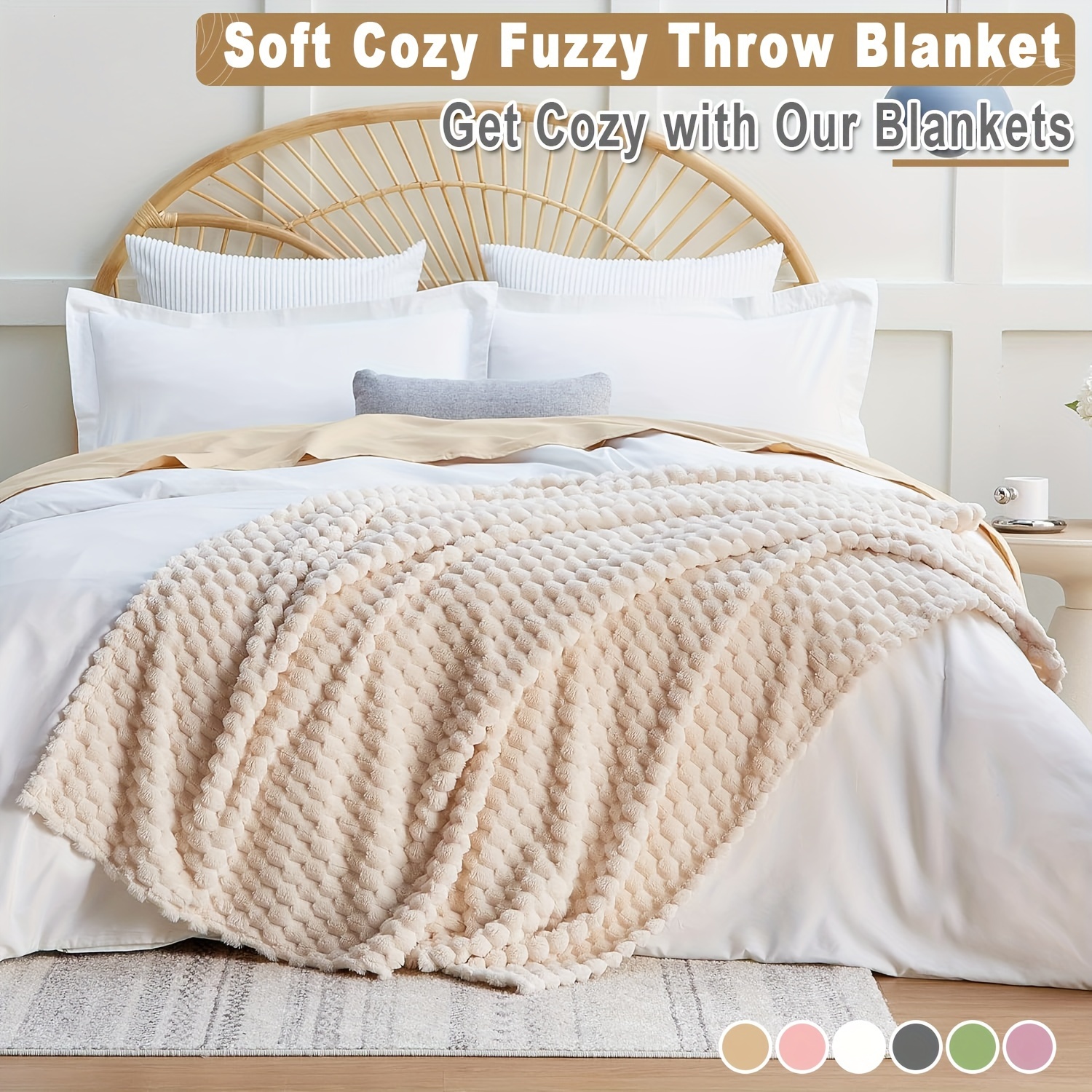 Cozy Soft Throw Blanket For Couch Bed Decor Car - Temu
