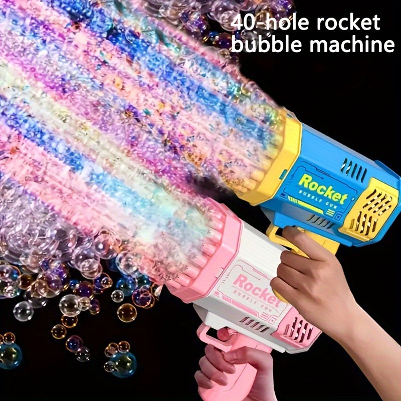 Led Light Bubble Gun - Children's Portable Outdoor Party Toy & Birthday  Gift - Temu